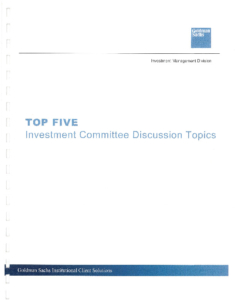 Icon of Top Five Investment Committee Discussion Topics